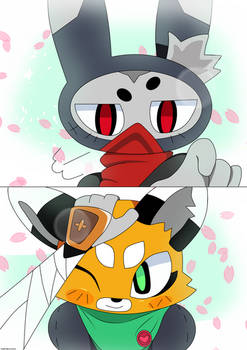 Ninjin acariciando a akai