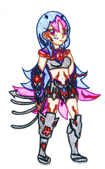 Hikari's Tachyon Armour Coloured!