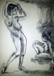 Life drawing in mall no 2 12/10/12