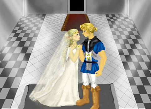 Link and Zelda: Temple Wedding