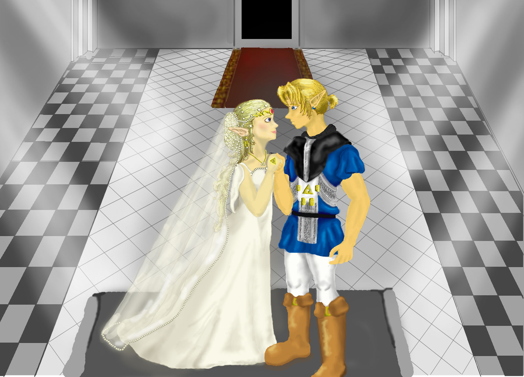 Link And Zelda Temple Wedding By WishIWould On DeviantArt link-and-zelda-temple-wedding-by-wishiwould-on-deviantart