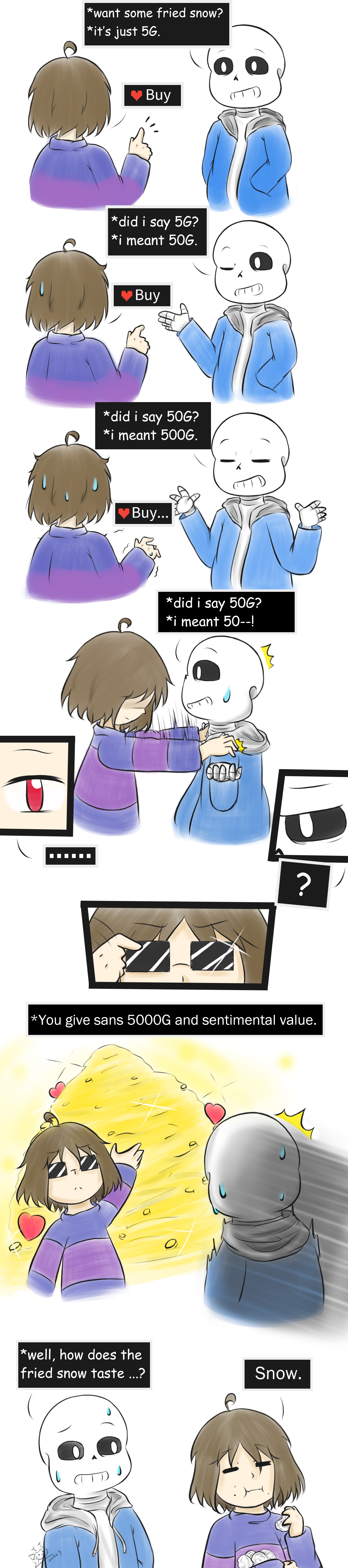 The price of Fried snow. by linmeowcat on DeviantArt