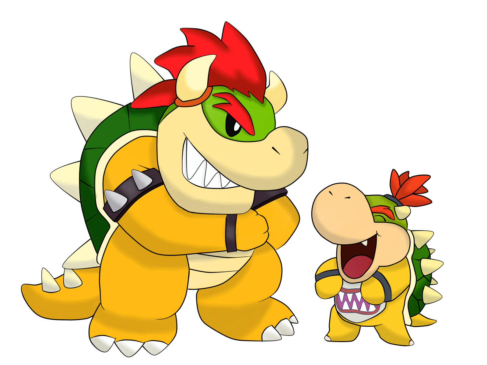 Bowser And Jr By ChibiLyra On DeviantArt.