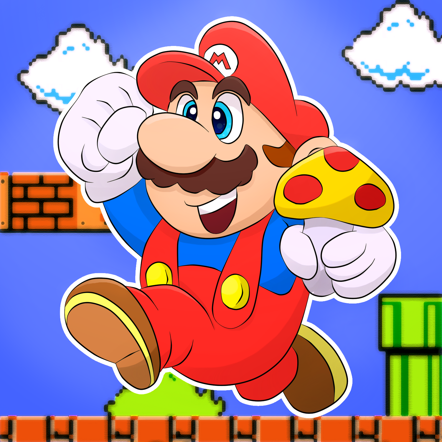 Super Mario Bros - #DibujandoVideojuegos