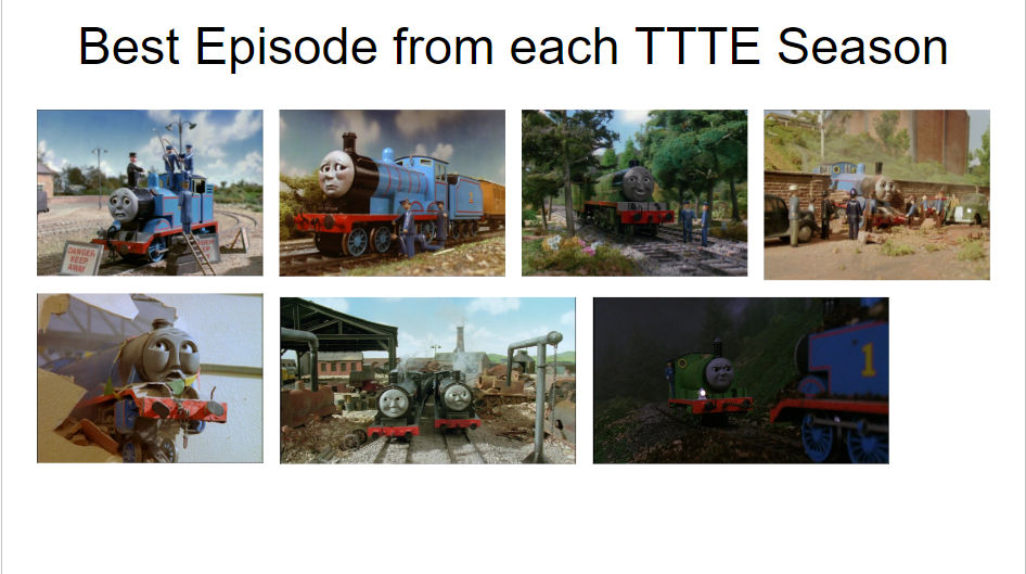 Best Episode from each Classic TTTE Season by JoyfulEngine47 on DeviantArt