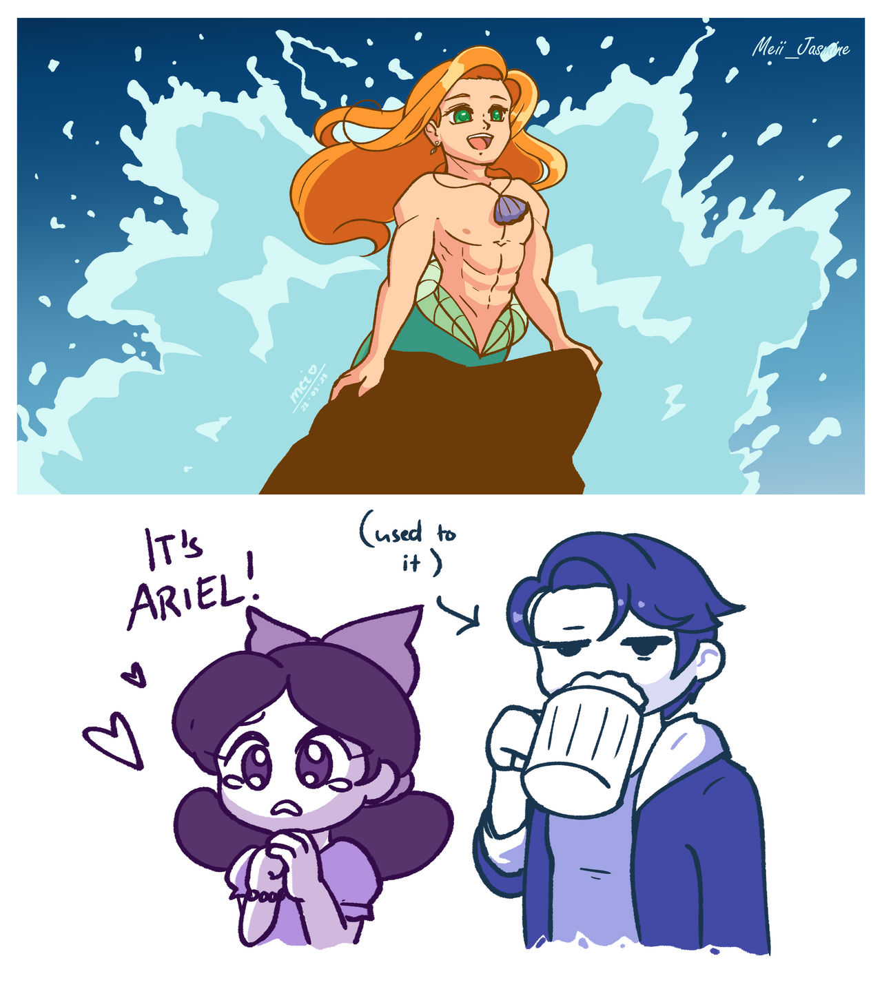 Elliott as the Little Merman! by Meii-Jasmine on DeviantArt