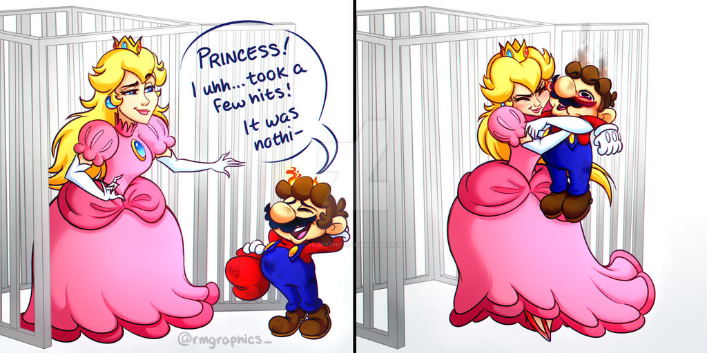 Fun Sized Mario And Princess Peach Comic By Rmgraphics1 On Deviantart