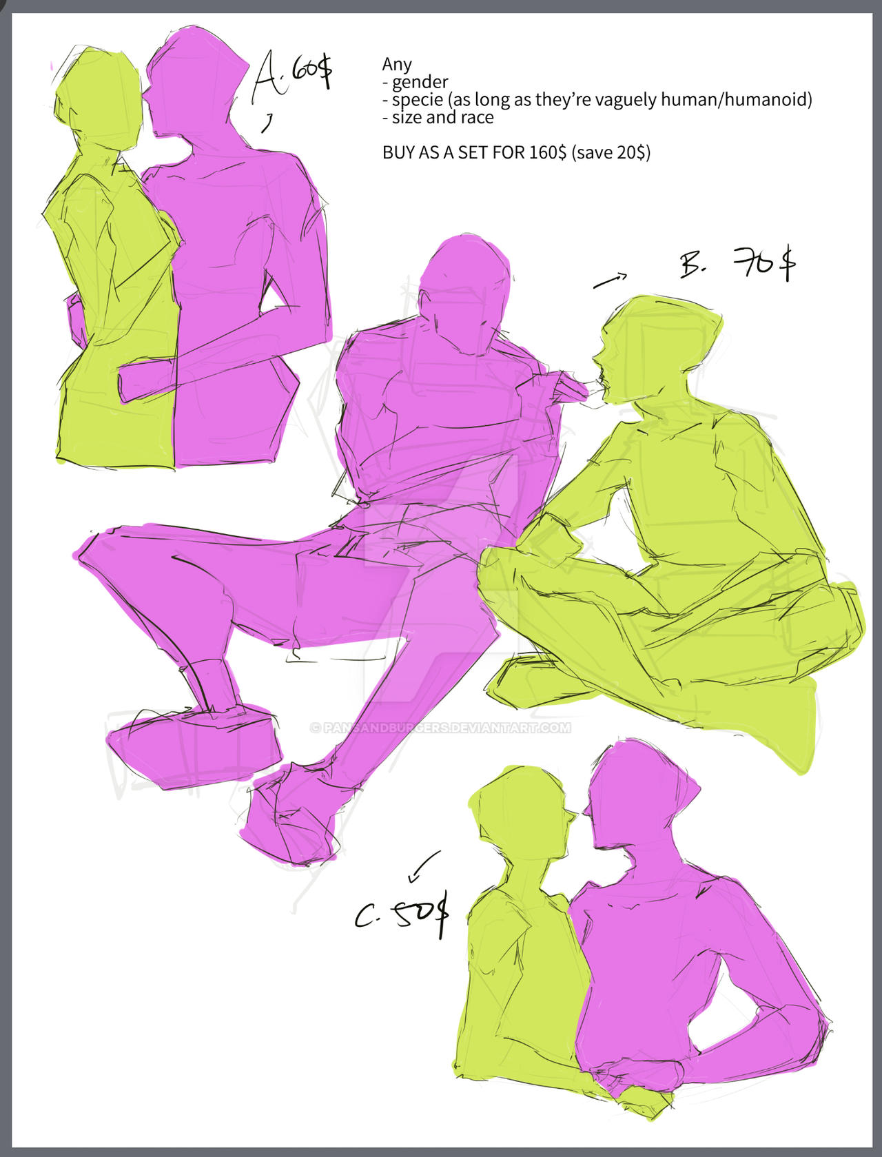 pics Couple Pose Ych ych couple poses 2 slots per pose by