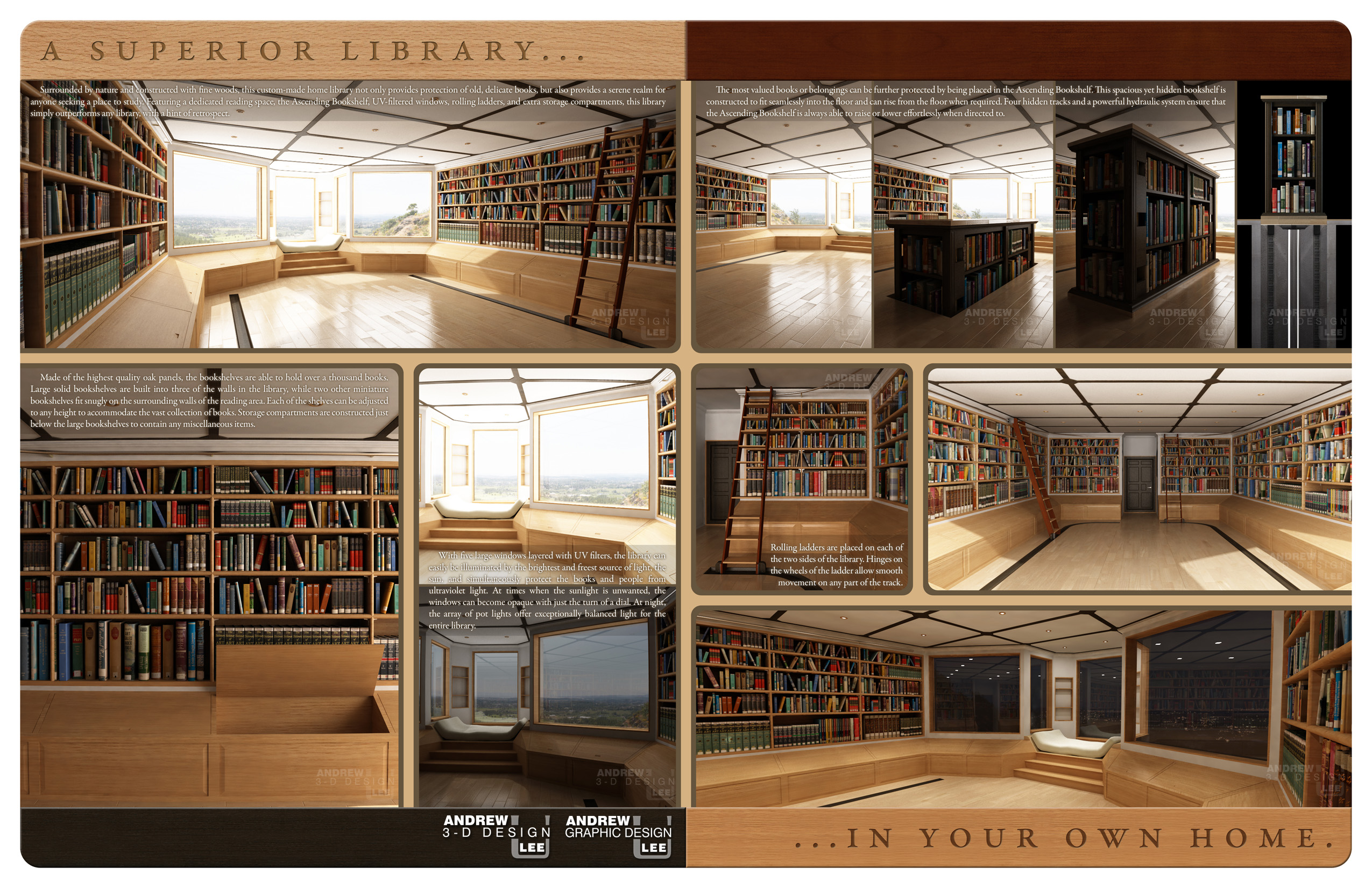 Home Library - Brochure - Back by utype