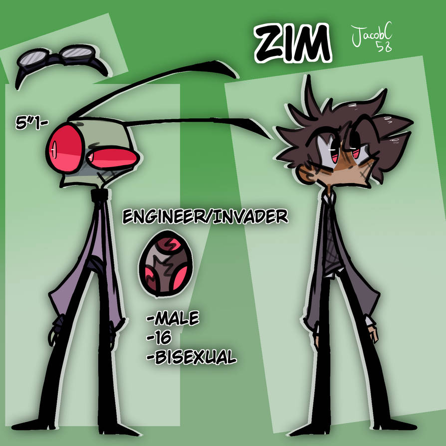 Zim ref sheet by SirJacob58 on DeviantArt
