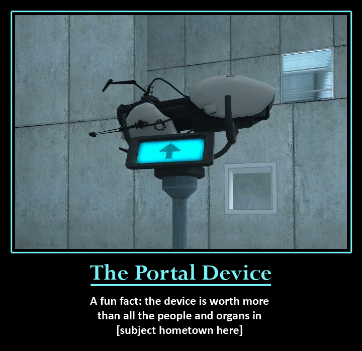 Portal demotivator