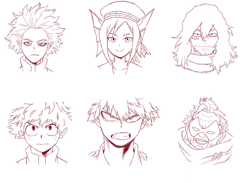 my hero academia sketches by Pokeperson125 on DeviantArt