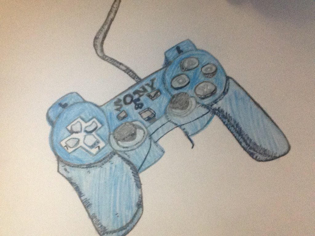 Controller Shading Pattern Drawing Finis playstation 1 controller shading and color by kittykawii13 on ...