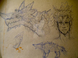 Sketch dragon desing 2