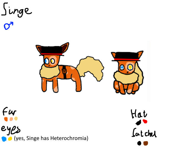 Ref Singe Singe Official Reference Sheet by ArtistFlareon on DeviantArt