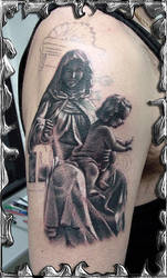 Hail Mary Jesus cover - tattoo