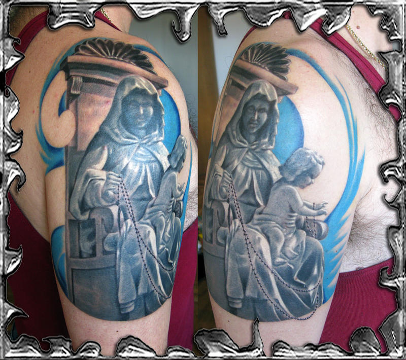 Hail Mary Jesus - tattoo