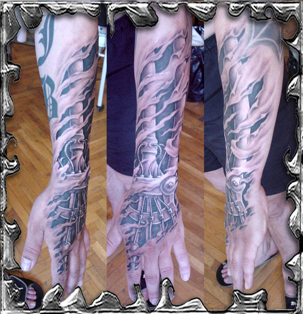 Mechanical Hand tattoo by mojotatboy on DeviantArt