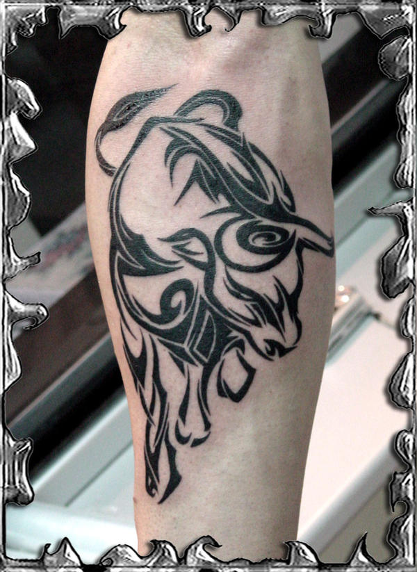 Tribal Bull - tattoo by mojotatboy on DeviantArt