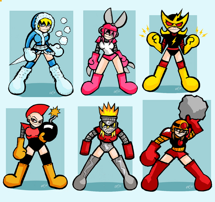 Megaman Female robot masters