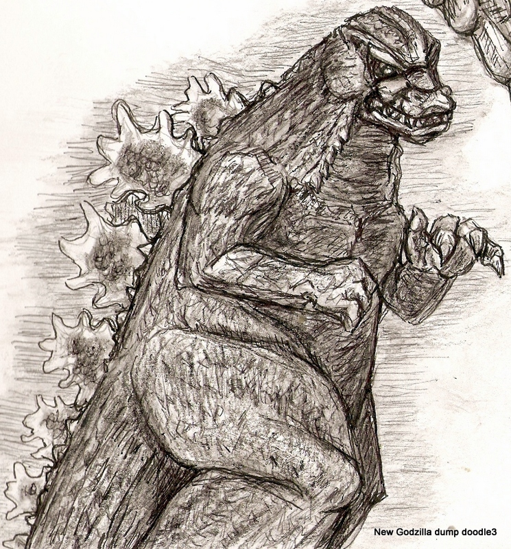 Godzilla doodle 3