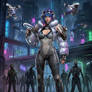 DLS Nova and Zombies in Futuristic Mall