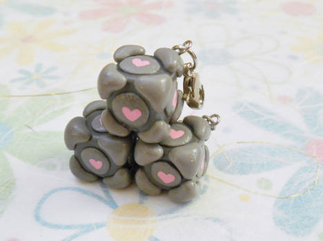 Portal Companion Cube Charms