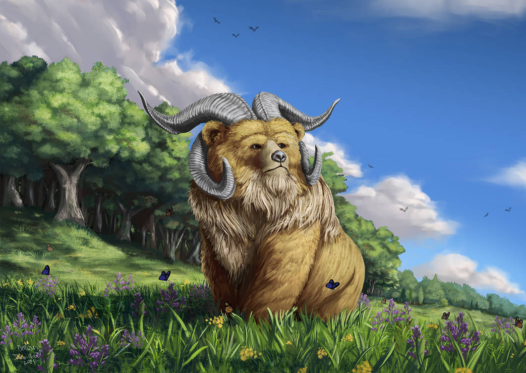 Horned Gopher Deviantart Horned Bear by Jrderosas on DeviantArt