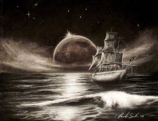 Charcoal Ghost Ship