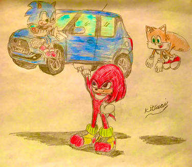 Sonic, Tails, and Knuckles at Sonic by Kitsuoi -- Fur Affinity