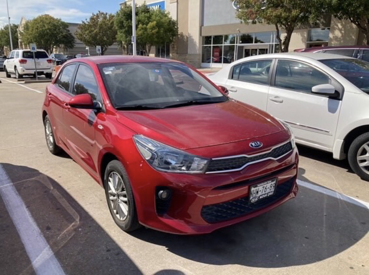 Red Kia Rio from Mexico in Frisco, Texas by Kitsuoi on DeviantArt