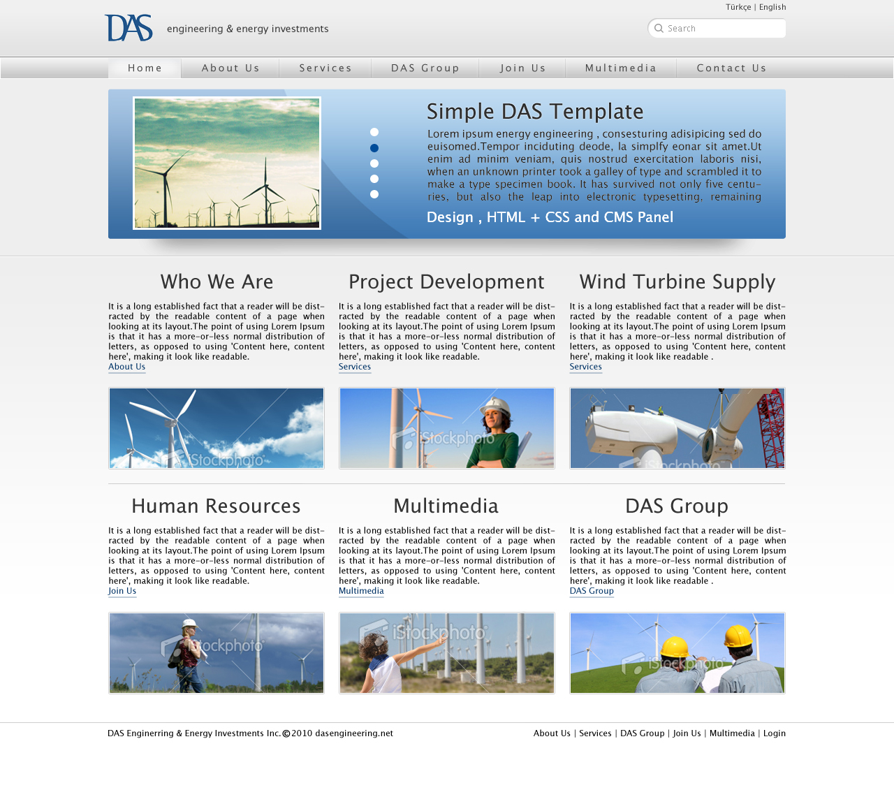 Wind Turbine Business Web Site