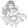 supergirl lineart