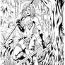 Red Sonja pencils and inks
