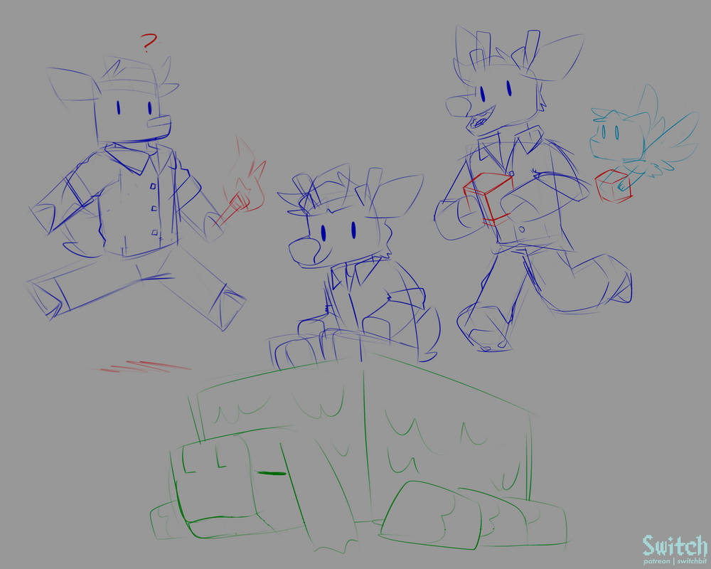 Minecraft Sketches by Switchbold on DeviantArt