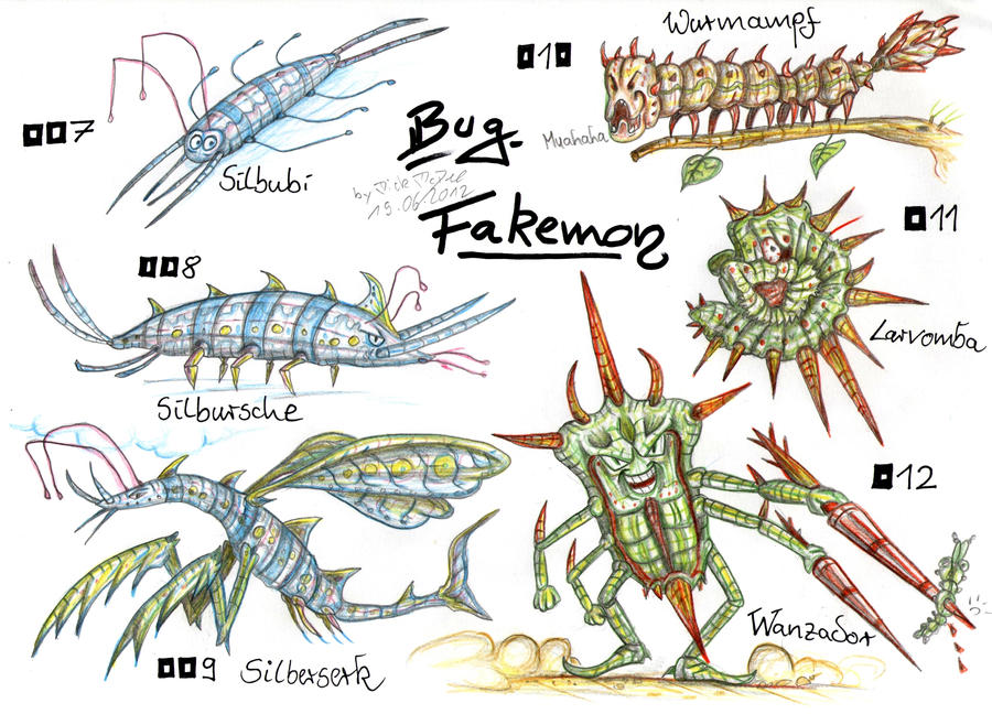 Inseect Fakemon Bug Fakemon by MickMcDee on DeviantArt