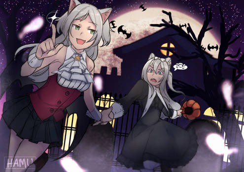 Sims and Hammann on a Spoopy Adventure