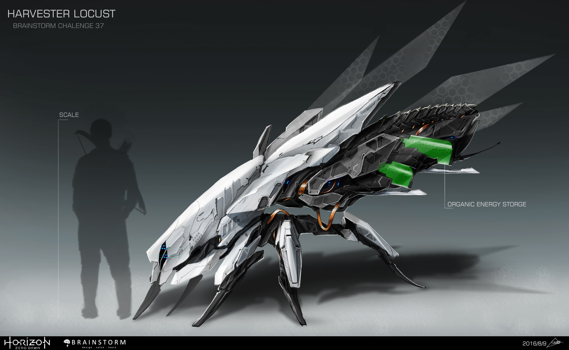 Locust War Machine HARVESTER LOCUST - Machine creature Design by nobody00000000 on DeviantArt