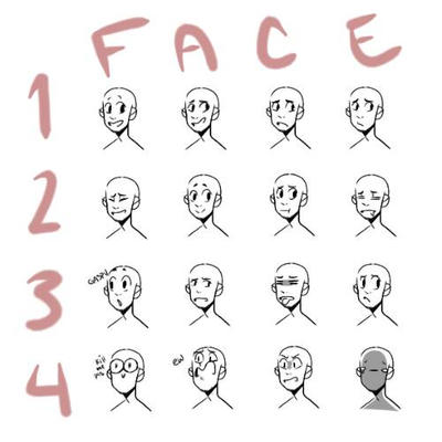 Facial Expressions Base: New Style (Spudtasticart) by Spudtasticart on ...