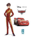 Lightning Mcqueen Cars Gijinka by RaitVisualWorks