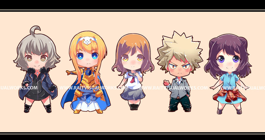 Chibi character fanart II by RaitVisualWorks on DeviantArt