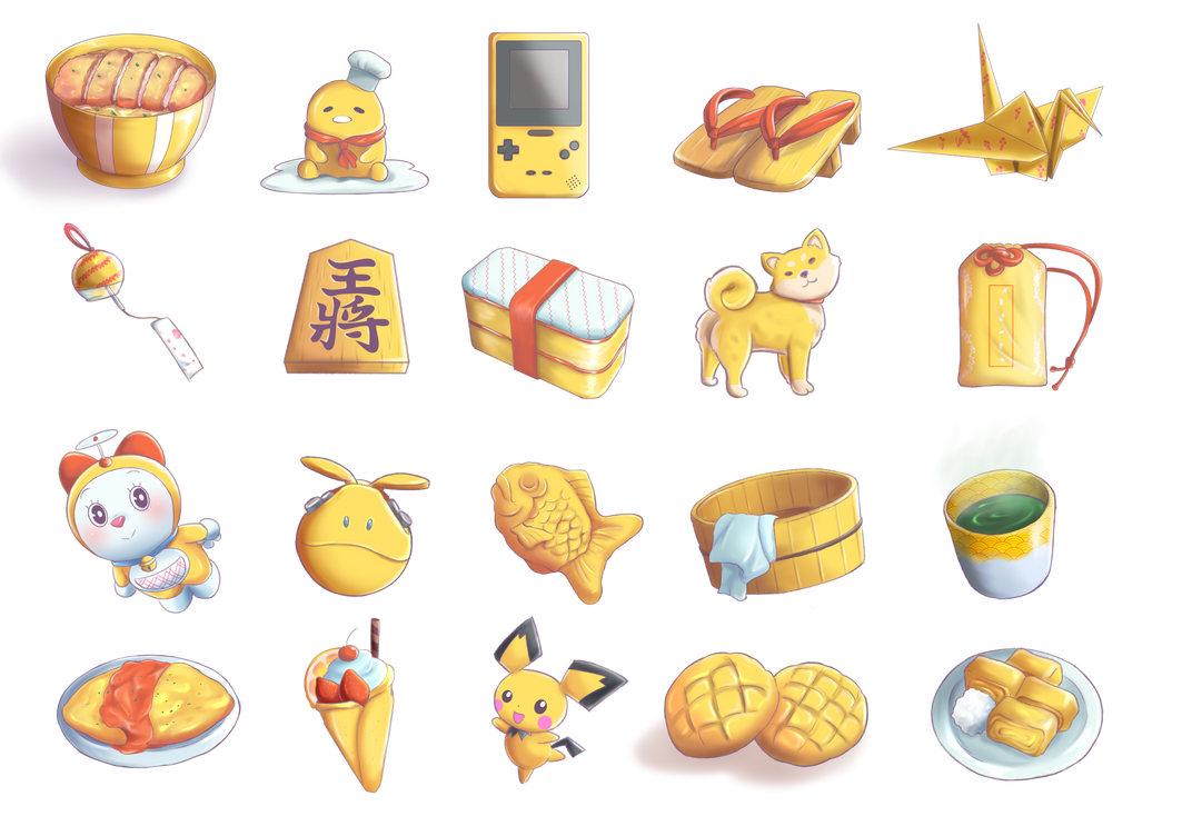 Random Yellow Items by RaitVisualWorks on DeviantArt