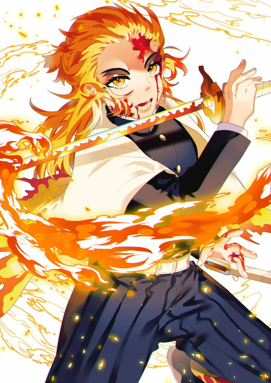Kyojuro Rengoku - Kimetsu no Yaiba Fanart by RaitVisualWorks on DeviantArt