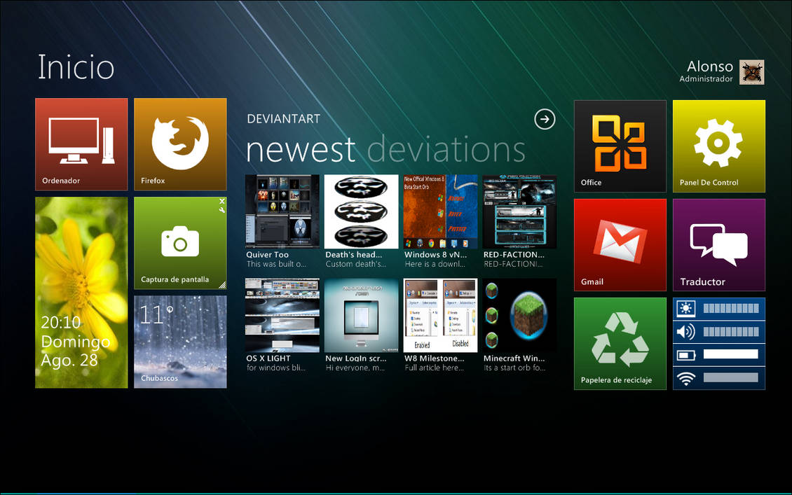 Windows 8 Desktop V3 by Alonsaurio on DeviantArt