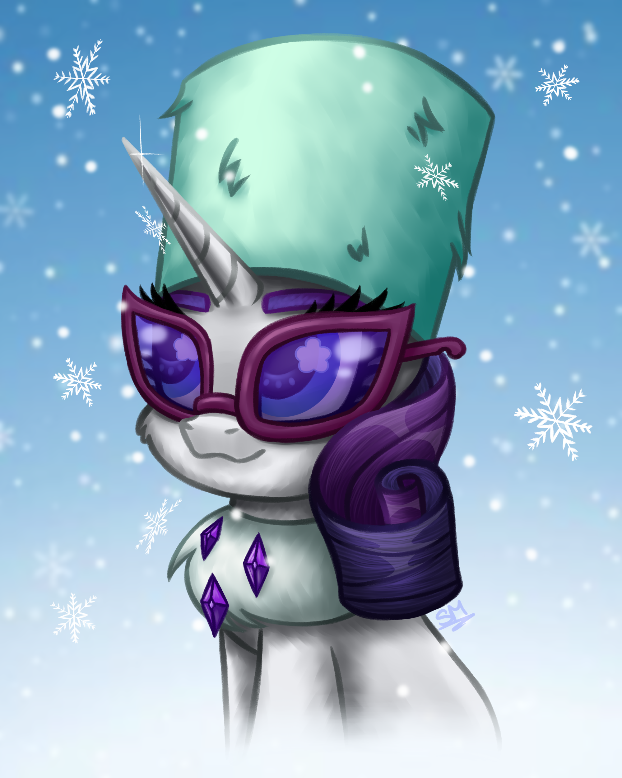 Snow Rarity Deviantart Winter Rarity by SunaMoonMLP on DeviantArt