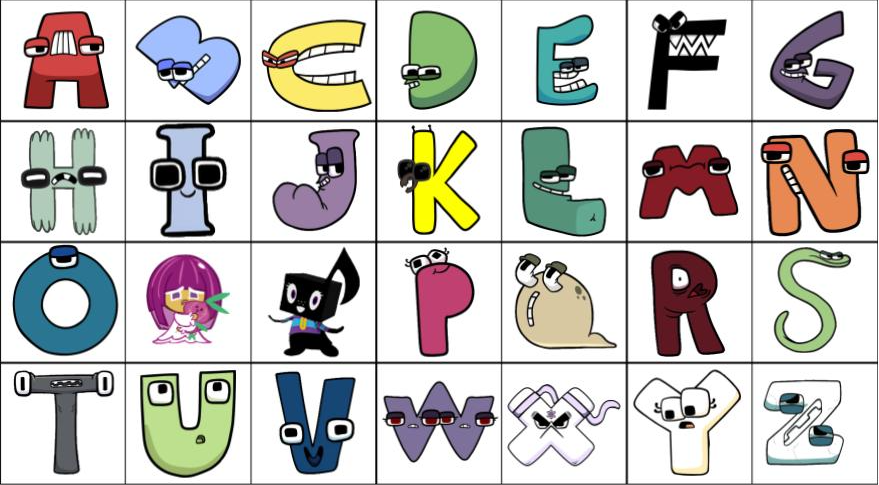 Alphabet Lore In My Style by aidasanchez0212 on DeviantArt