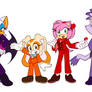sonic girls in suits