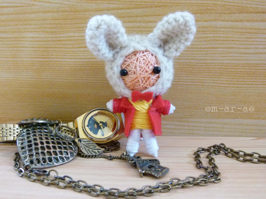 Mr Rabbit string doll 1