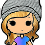 Blonde Instagram Chibi Girl PNG