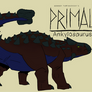 Genndy tartakovsky primal ankylosaurus style.